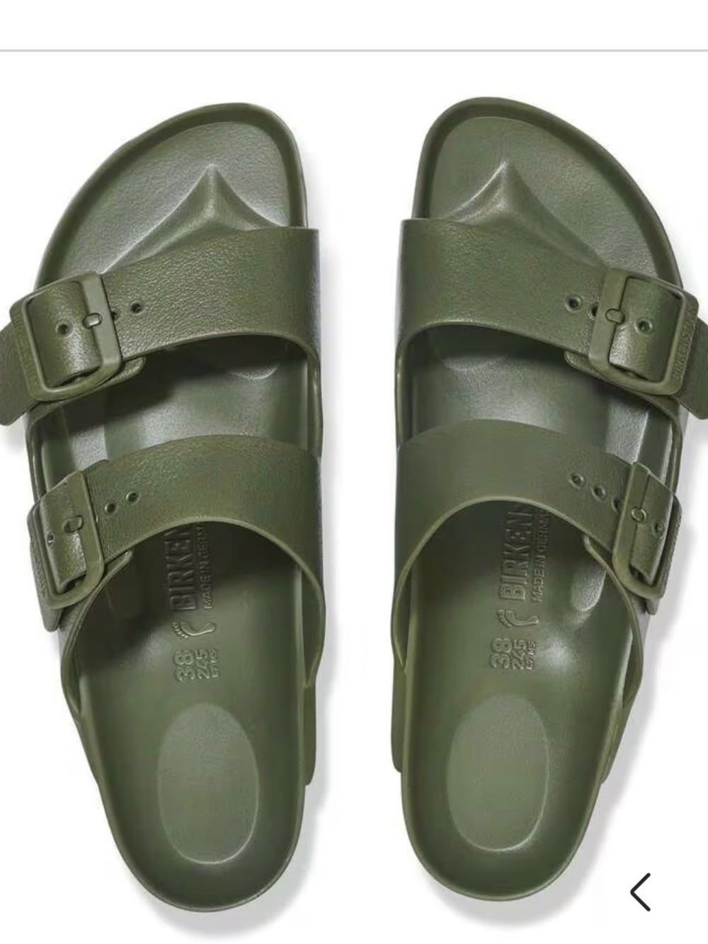 Birkenstock Arizona EVA Slides in Olive